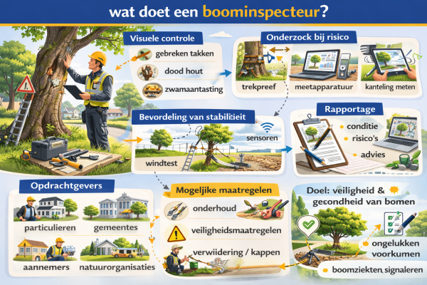 Alles over het beroep boominspecteur Wat doet een boominspecteur